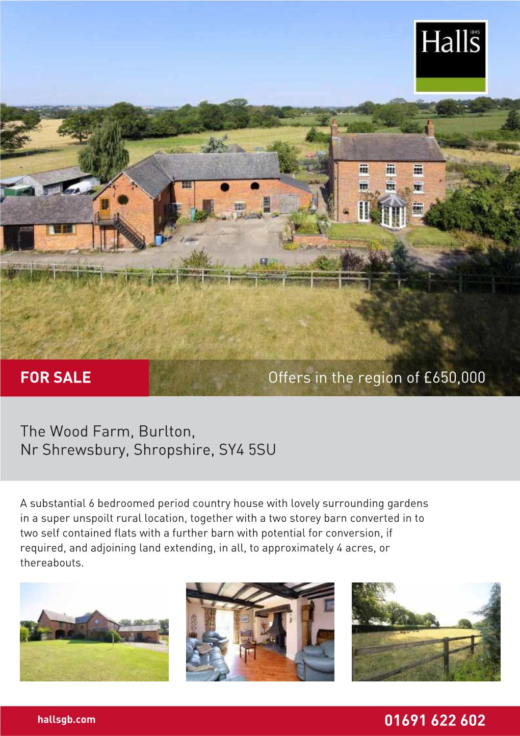 The Wood Farm, Burlton, Nr Shrewsbury, Shropshire, SY4 5SU