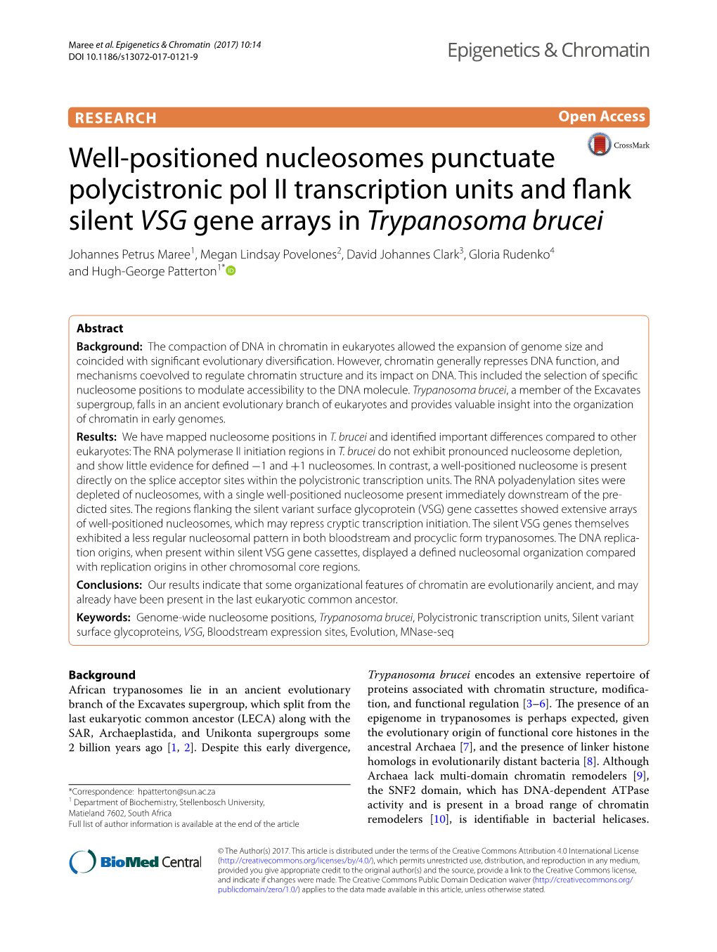 Well-Positioned Nucleosomes Punctuate Polycistronic Pol II