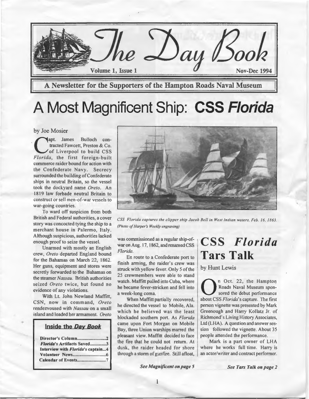 A Most Magnificent Ship:. CSS Florida