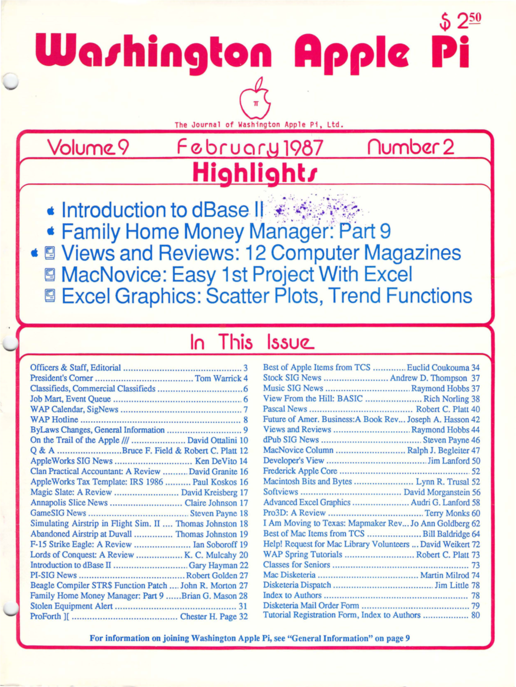 Washington Apple Pi Journal, February 1987