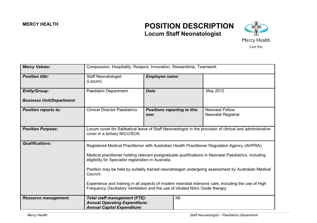 Position Description s26