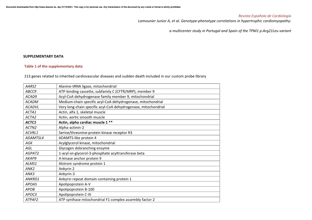 Revista Española De Cardiología Lamounier Junior A, Et Al