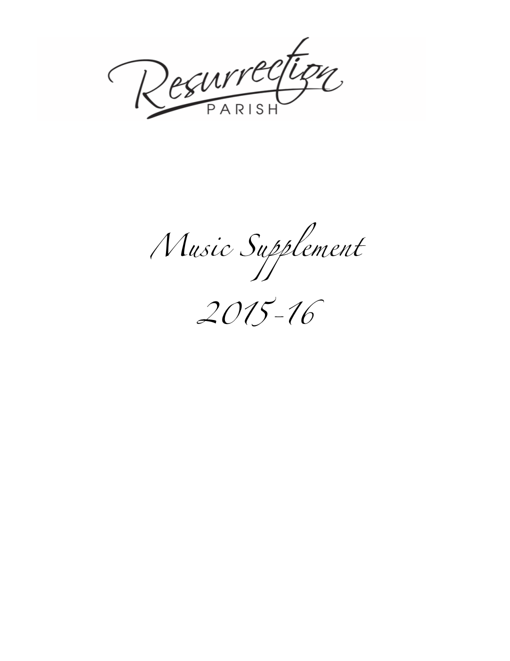 Music Supplement 2015-16