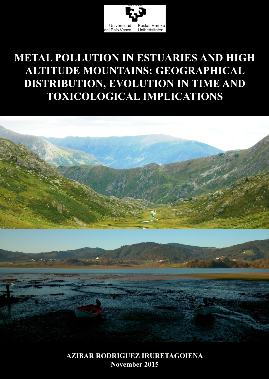 Metal Pollution in Estuaries and High Altitude Mountains: Geographical Distribution, Evolution in Time and Toxicological Implications