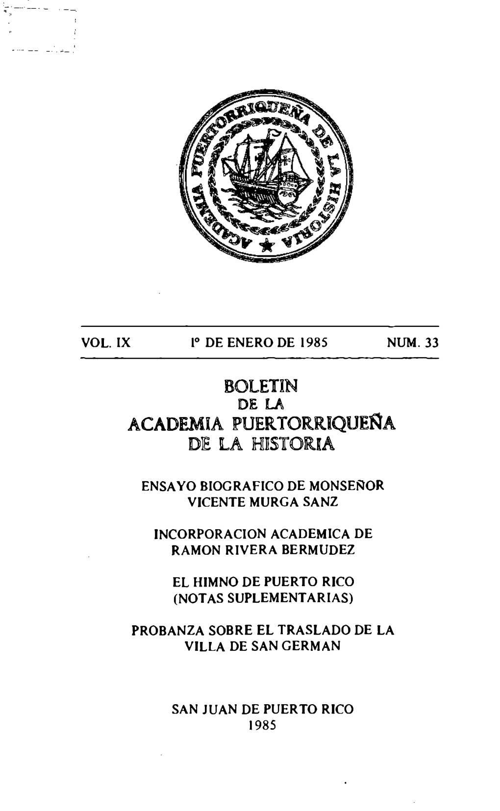 Boletin Academia Puertorriqueña De La