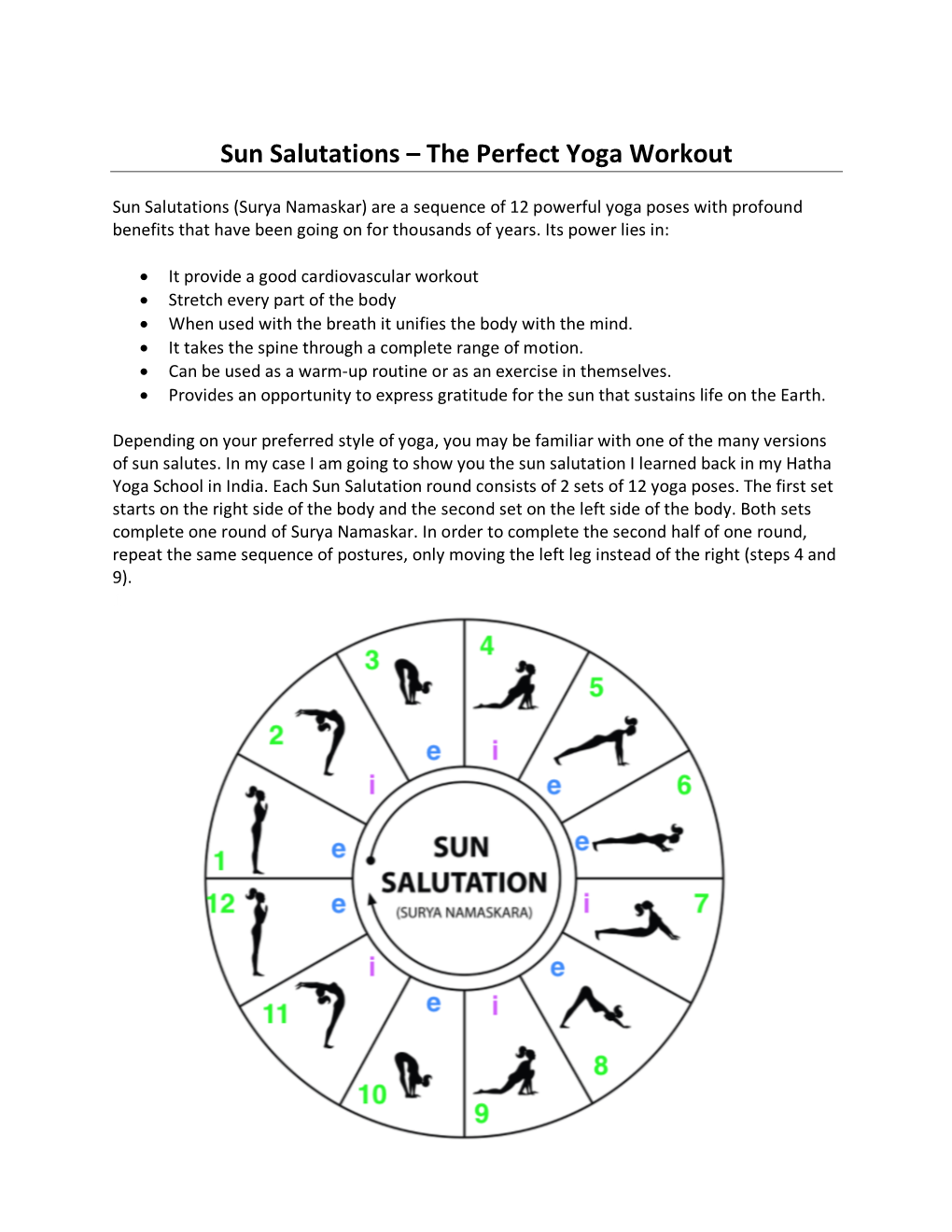 Sun Salutations – the Perfect Yoga Workout