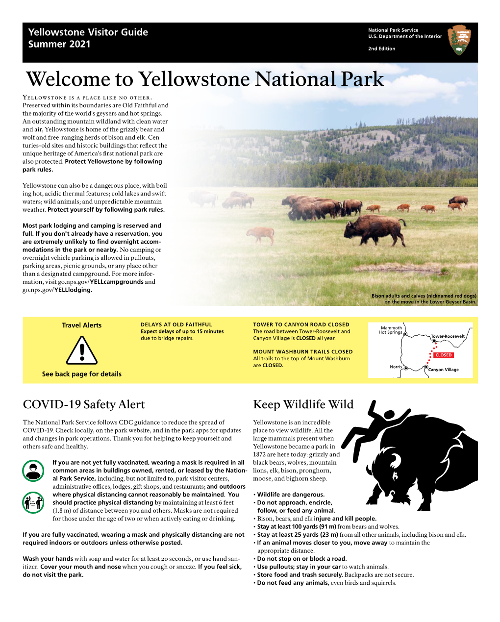 Yellowstone National Park Summer Visitor Guide, 2Nd Edition