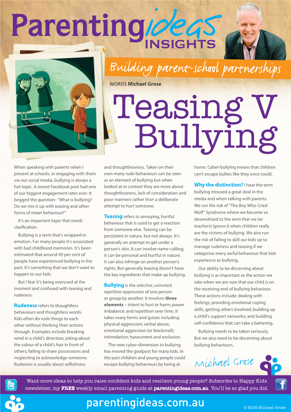 Teasing Versus Bullying