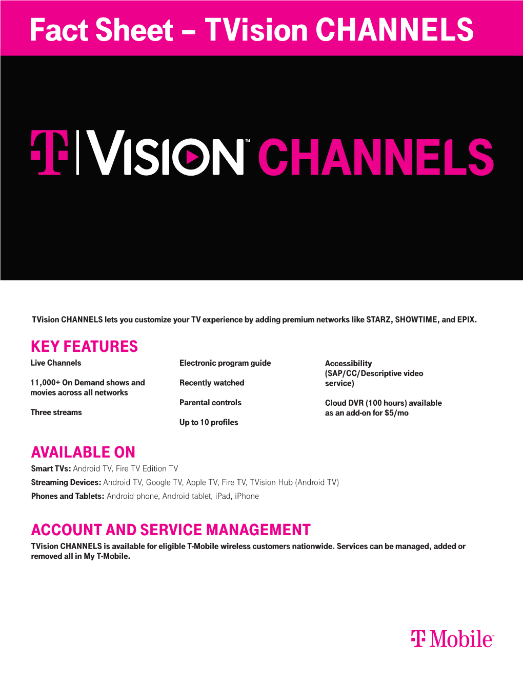 Tvision CHANNELS