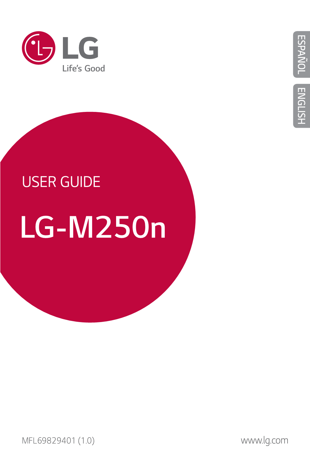 LG-M250n ESPAÑOL Acerca De Esta Guía Del Usuario Gracias Por Elegir Este Producto LG