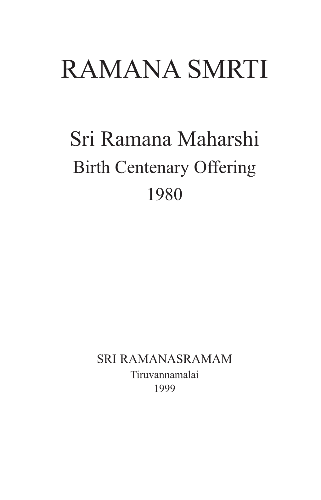 Ramana Smrti