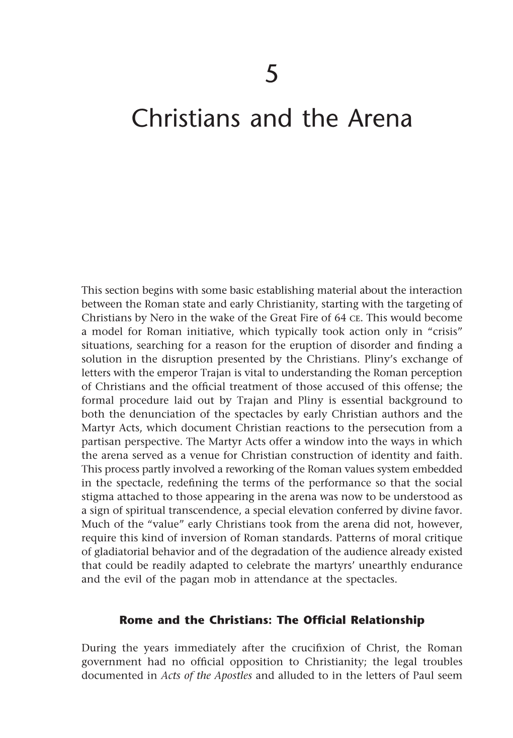 5 Christians and the Arena