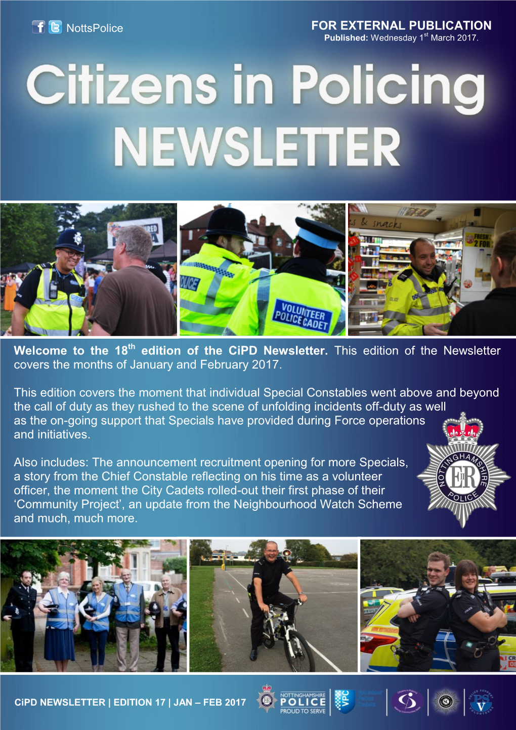 Citizens in Policing Newsletter: Edition 18