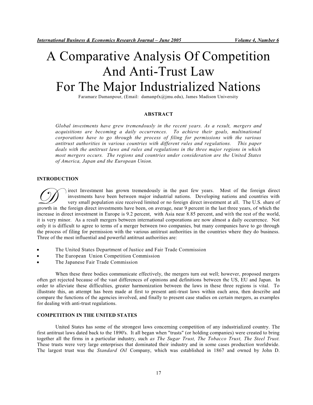 Antitrust & Competition 1
