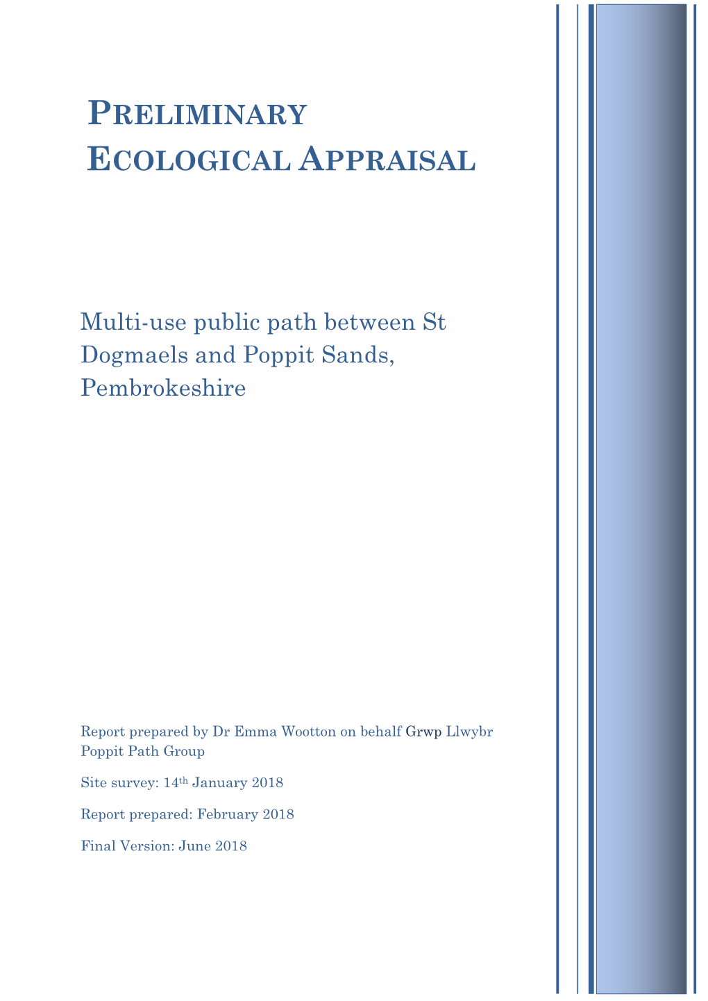 Poppit Path Ecological Report Final N0v 19