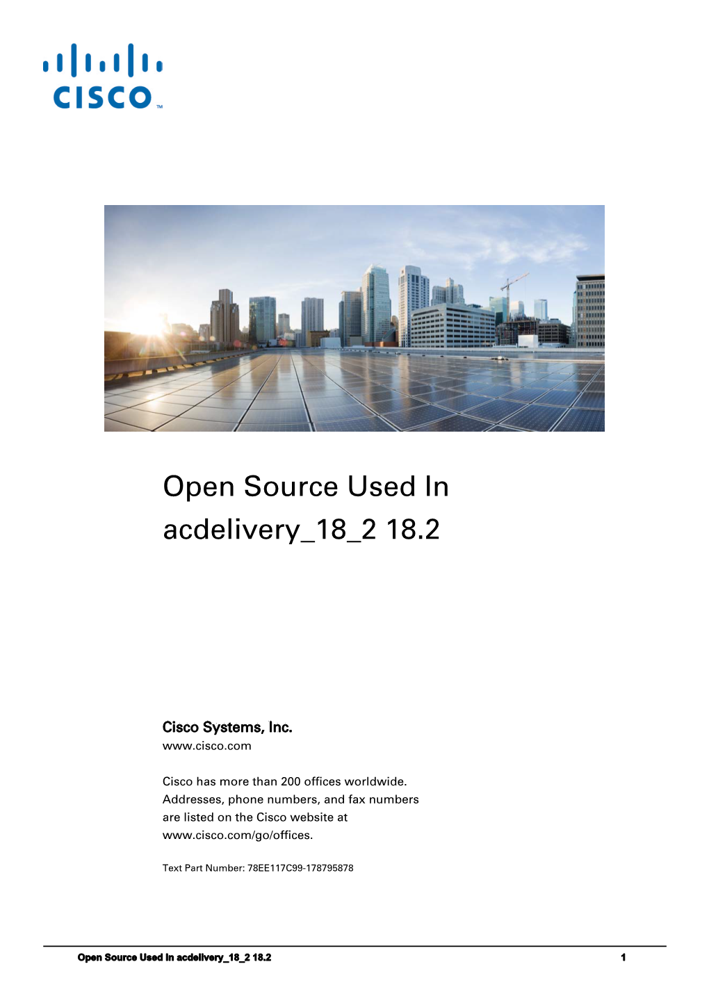 Open Source Used in Acdelivery 18 2 18.2