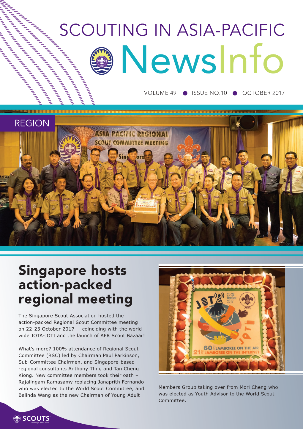 SCOUTING in ASIA-PACIFIC Newsinfo VOLUME 49 ISSUE NO.10 OCTOBER 2017