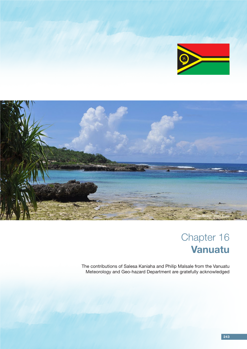 Climate Change in the Pacific | Volume 2: Country Reports | Chapter 16: Vanuatu