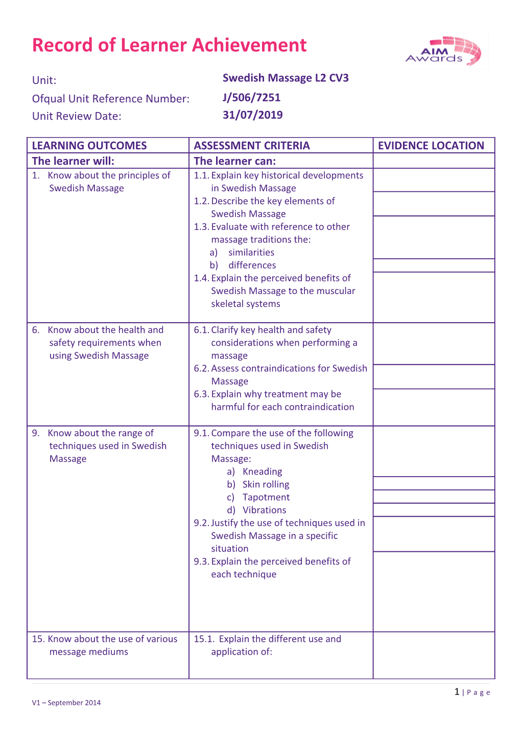 Final Tutor Feedback (Strengths and Areas for Improvement)