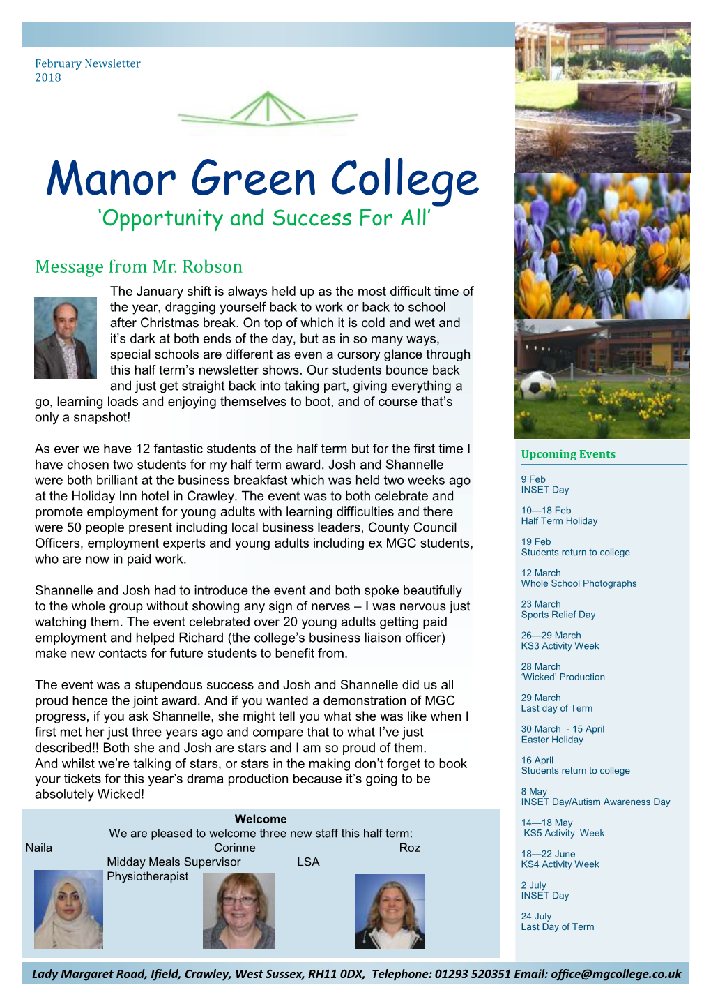 Manor Green College ‘Opportunity and Success for All’
