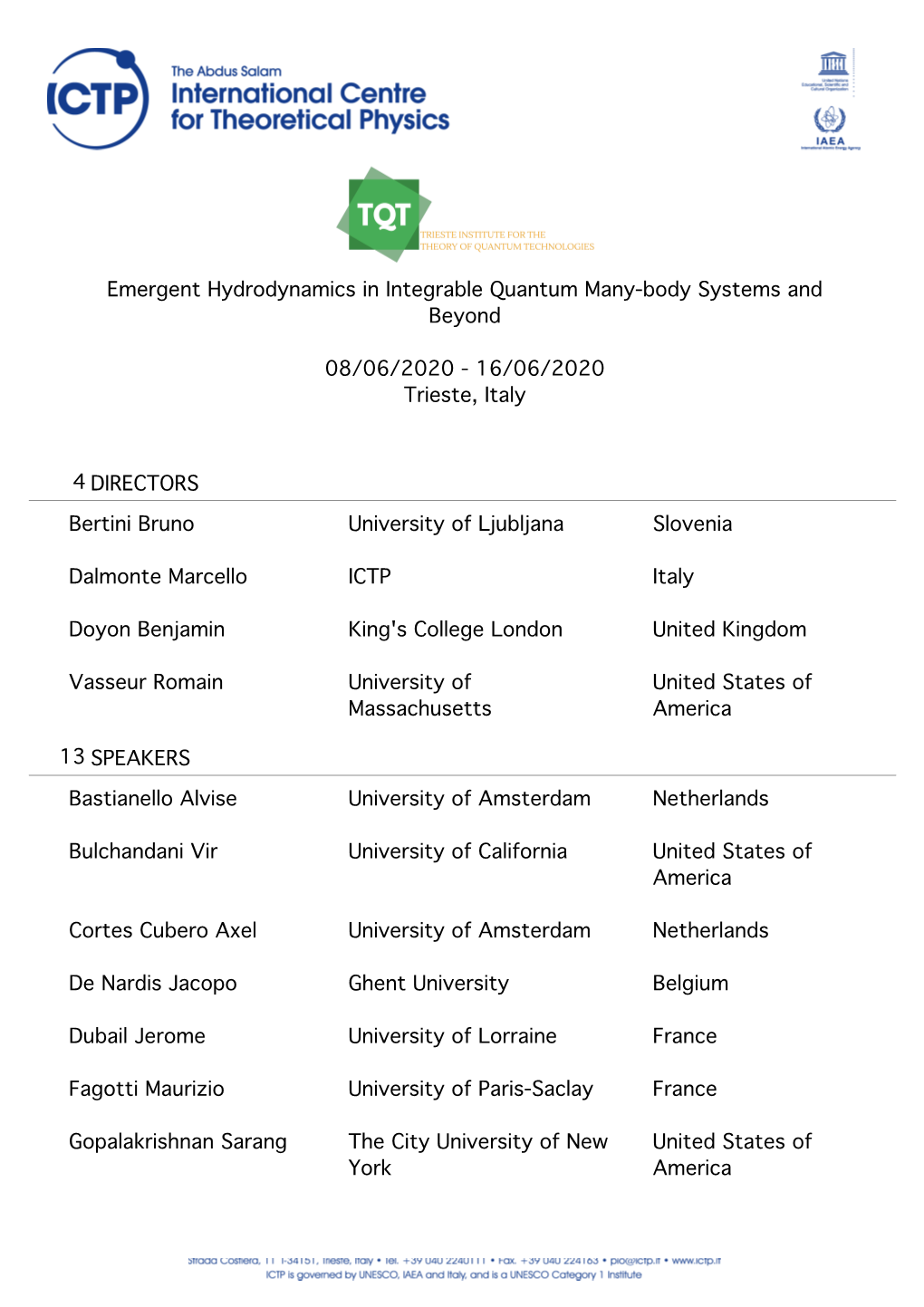 Emergent Hydrodynamics in Integrable Quantum Many-Body Systems and Beyond