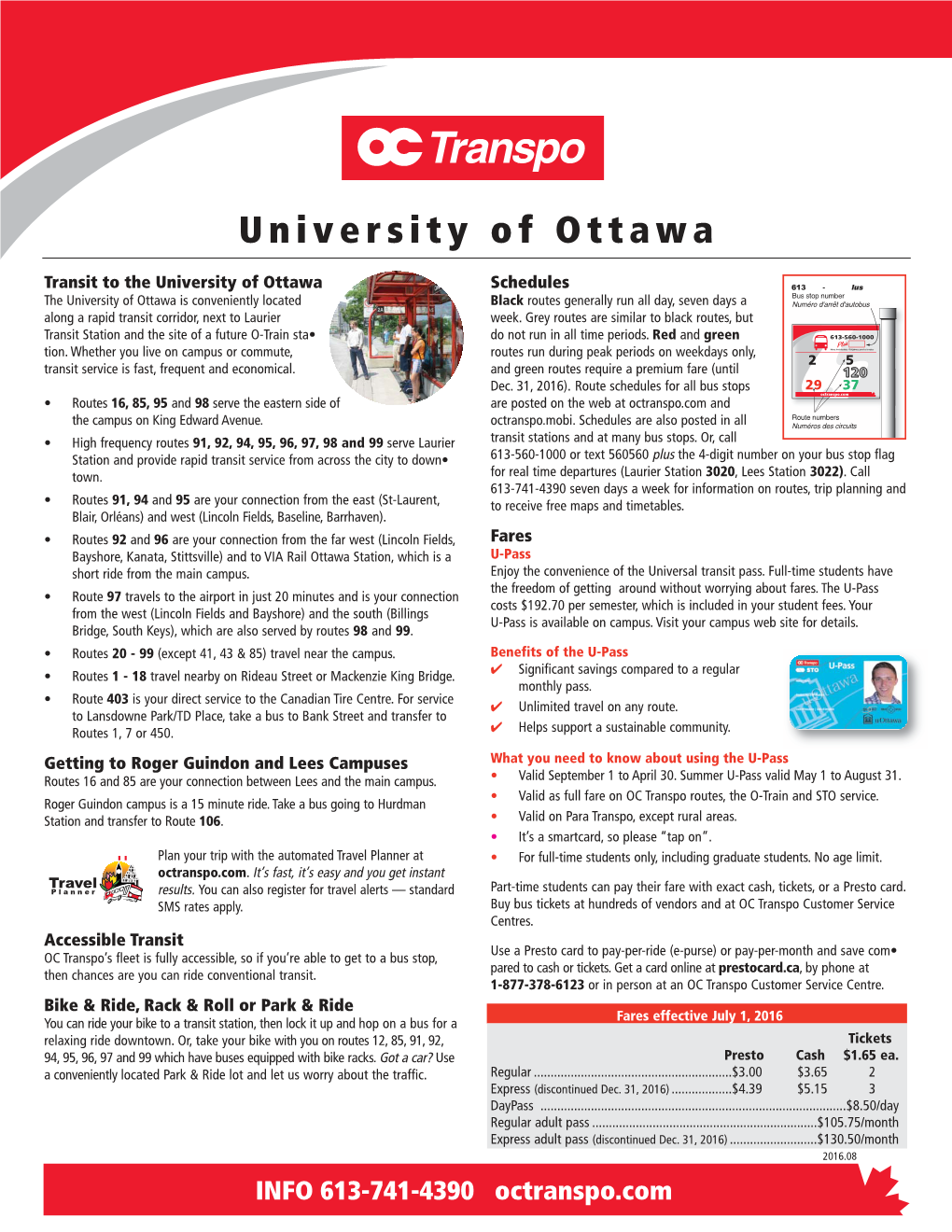 Uottawa Student Transit Facts 2016