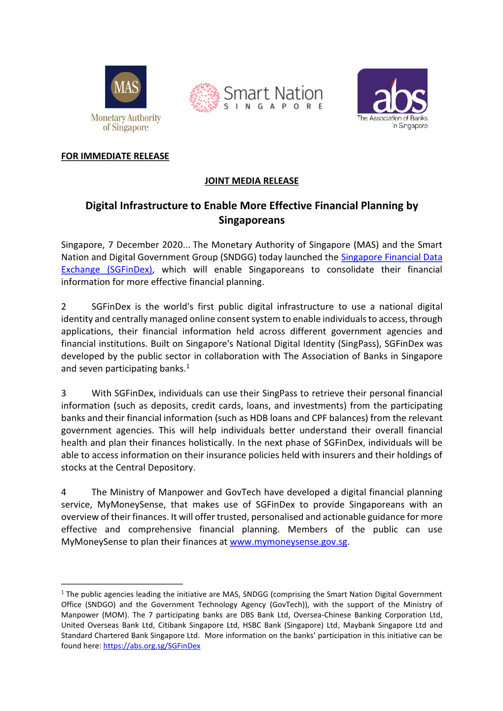 Digital Infrastructure to Enable More Effective Financial Planning by Singaporeans