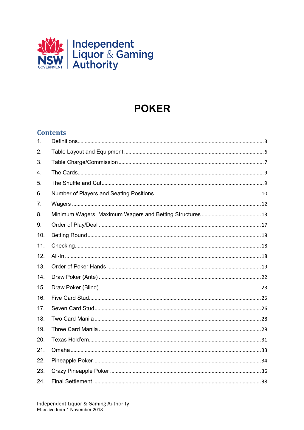 Poker Game Rules.Pdf