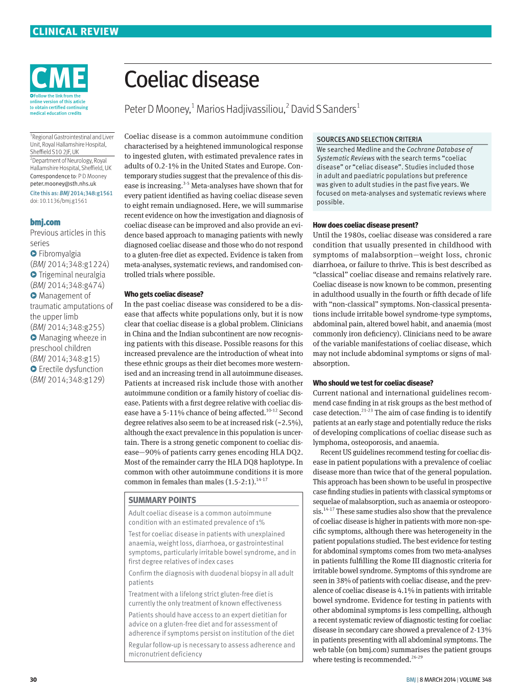 Coeliac Disease