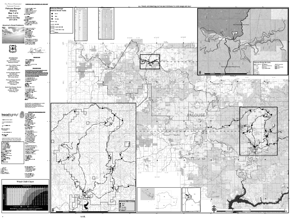 Palouse Ranger District Map 1 of 4