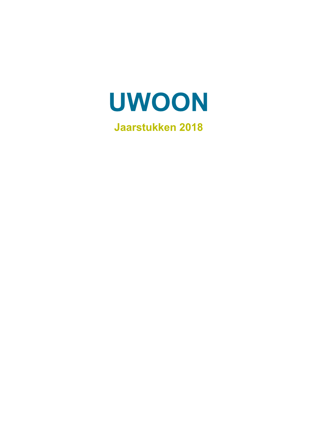 Jaarverslag 2018 Definitief