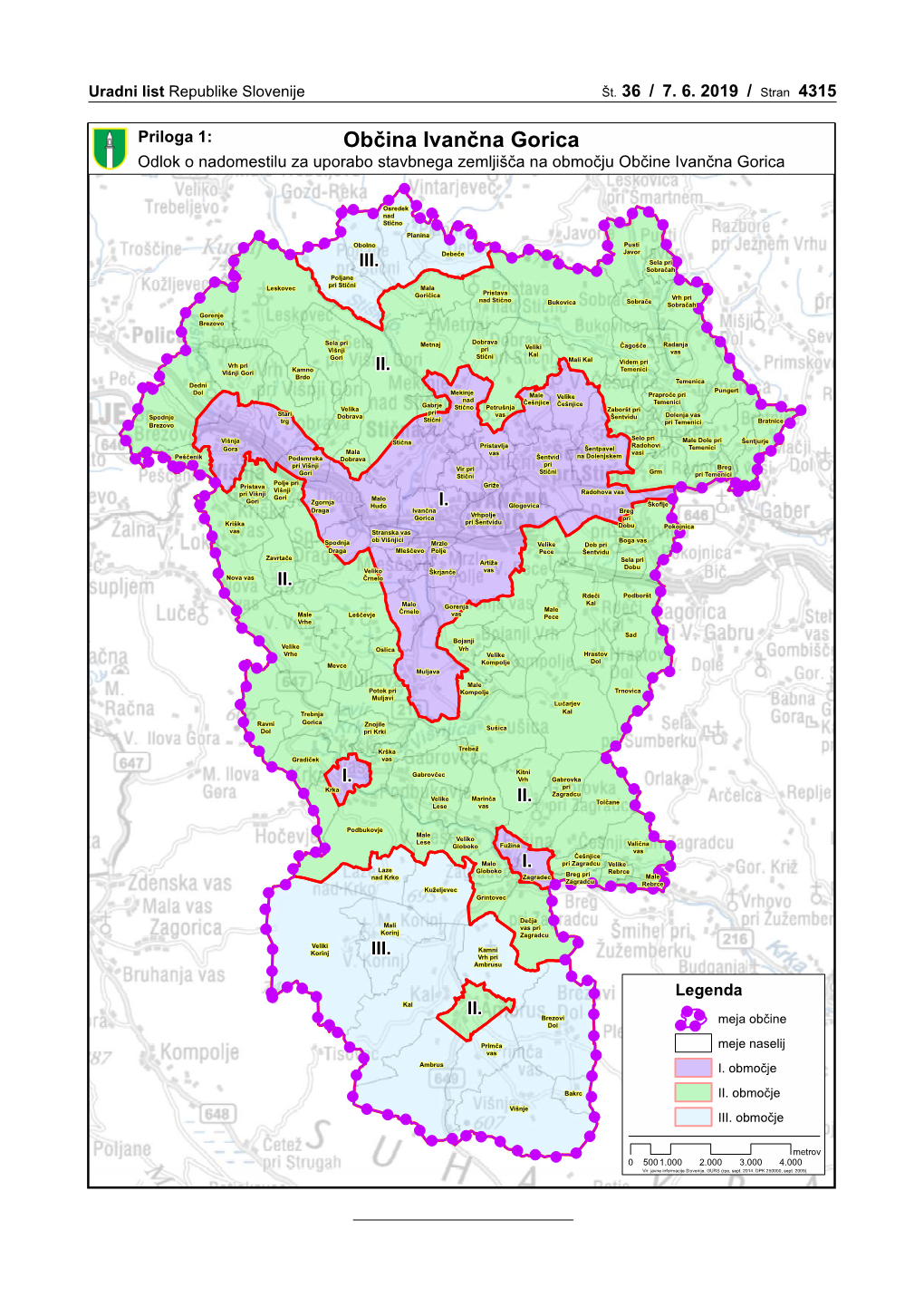 Občina Ivančna Gorica Odlok O Nadomestilu Za Uporabo Stavbnega Zemljišča Na Območju Občine Ivančna Gorica