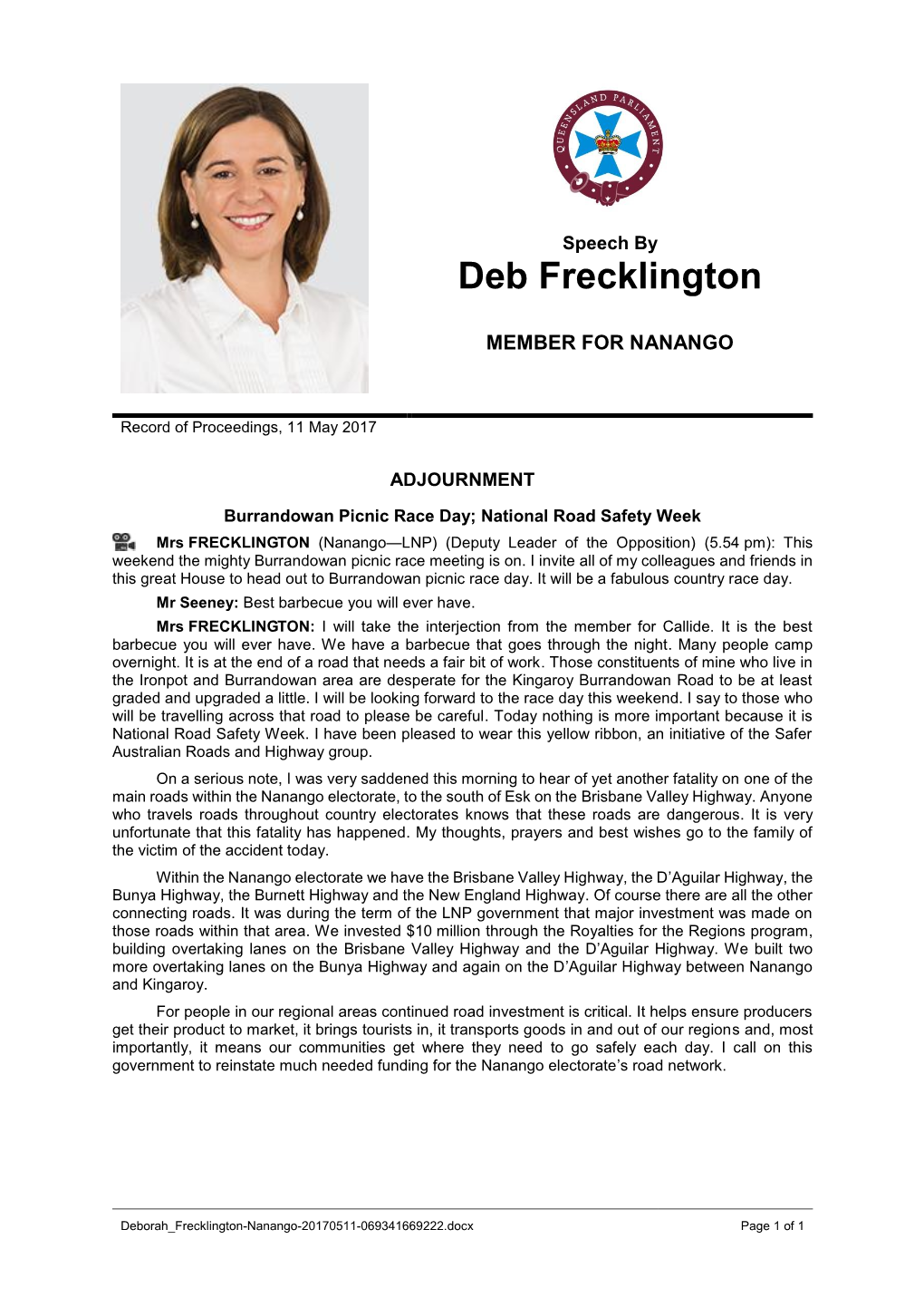 Deb Frecklington