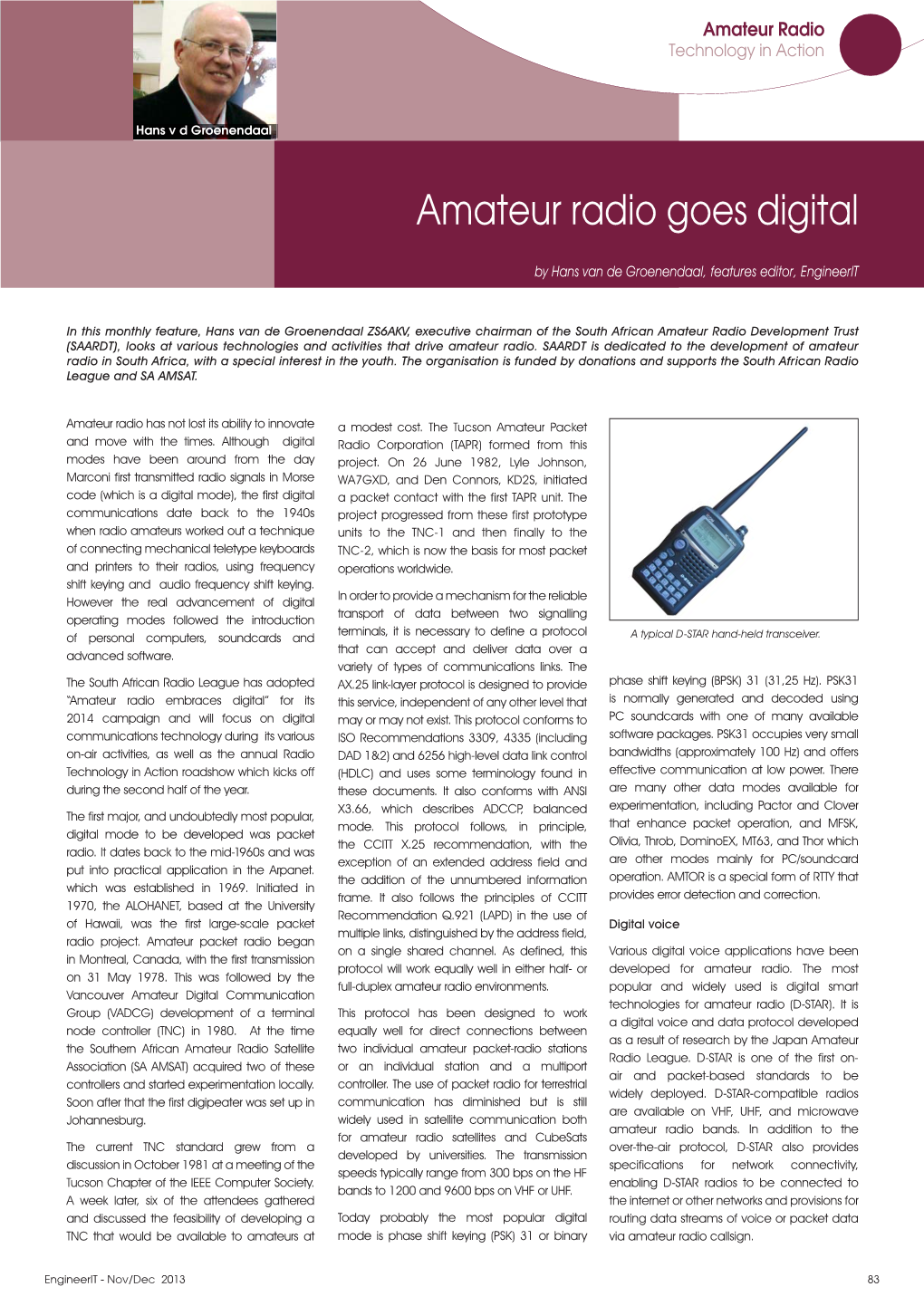 Amateur Radio Goes Digital