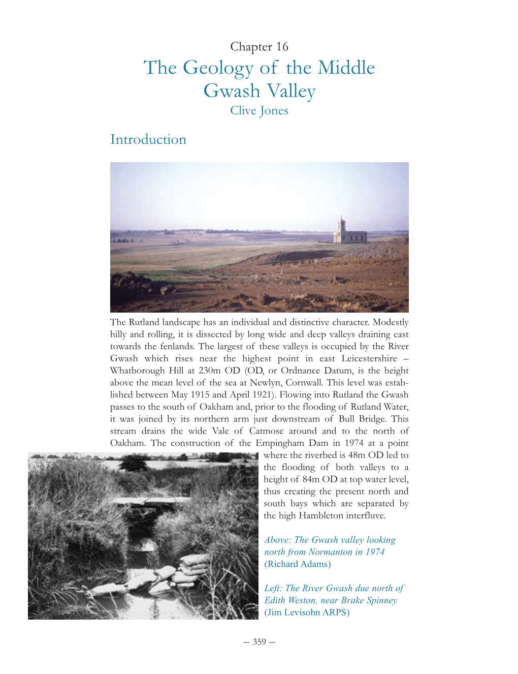 The Geology of the Middle Gwash Valley Clive Jones Introduction