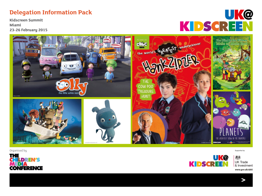 Delegation Information Pack Kidscreen Summit Miami 23-26 February 2015