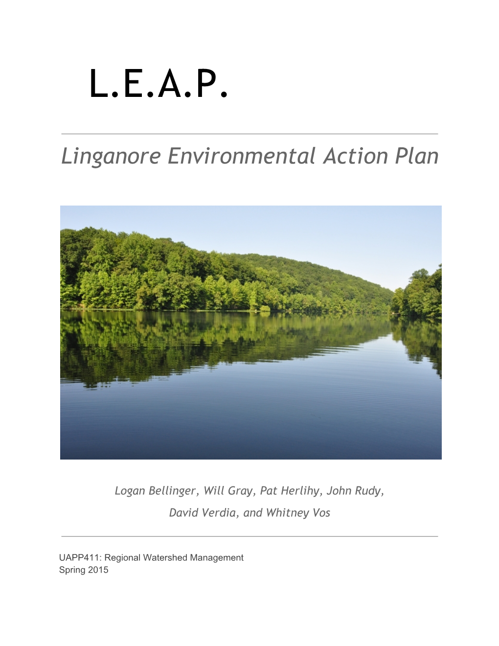 LEAP Linganore Cr. MD Report 2015