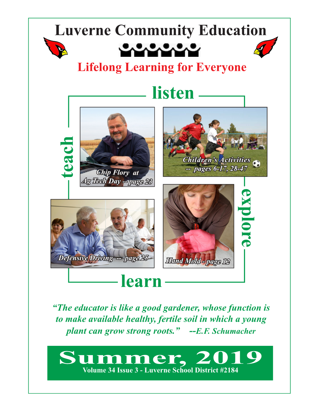 Explore Learn Listen Summer, 2019 Teach