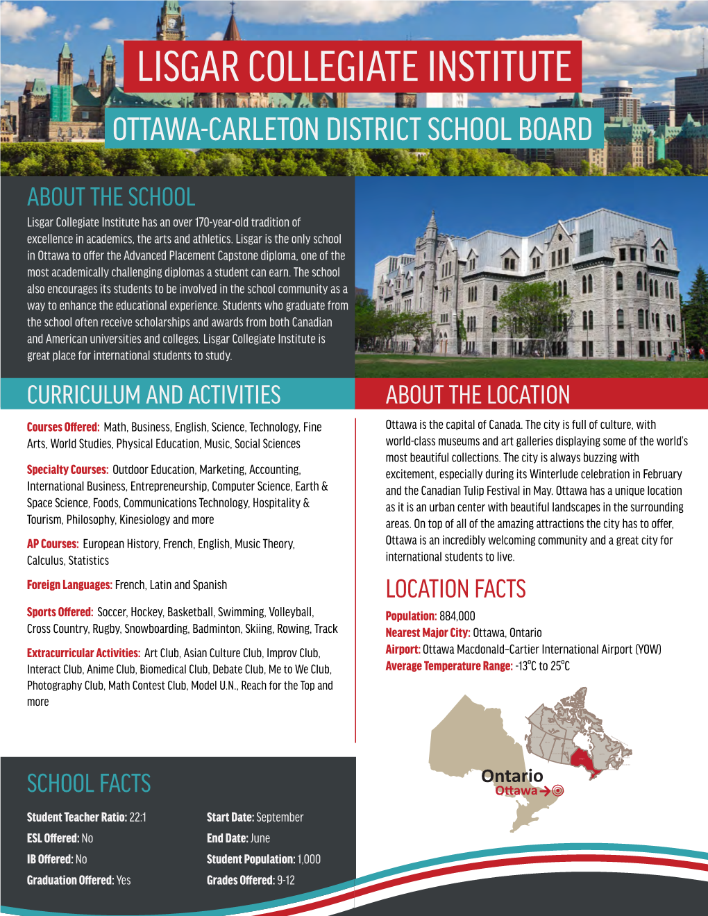 Lisgar Collegiate Institute Ottawa-Carleton District School Board