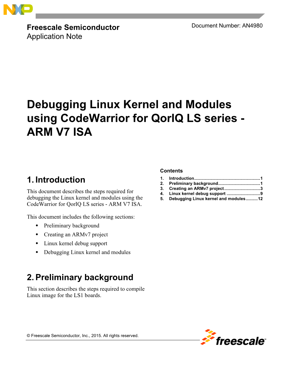 Debugging Linux Kernel and Modules Using Codewarrior for Qoriq LS Series - ARM V7 ISA