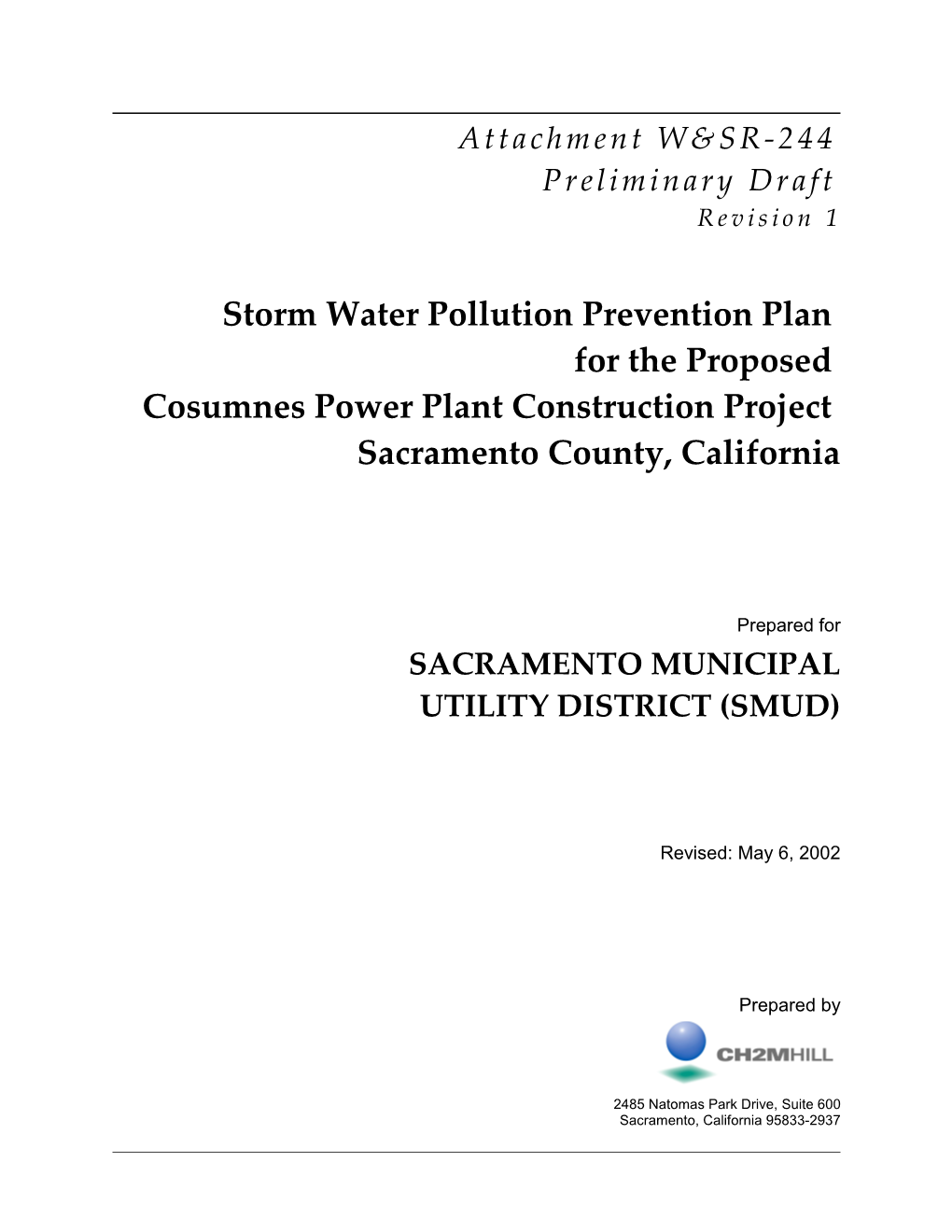 Storm Water Pollution Prevention Plan