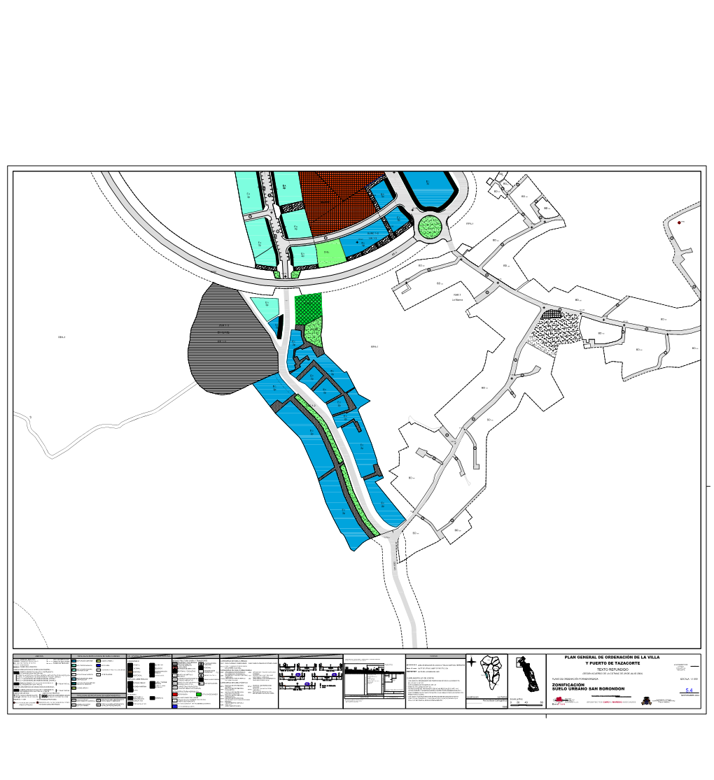 Zonificación Plan General De Ordenación De La Villa