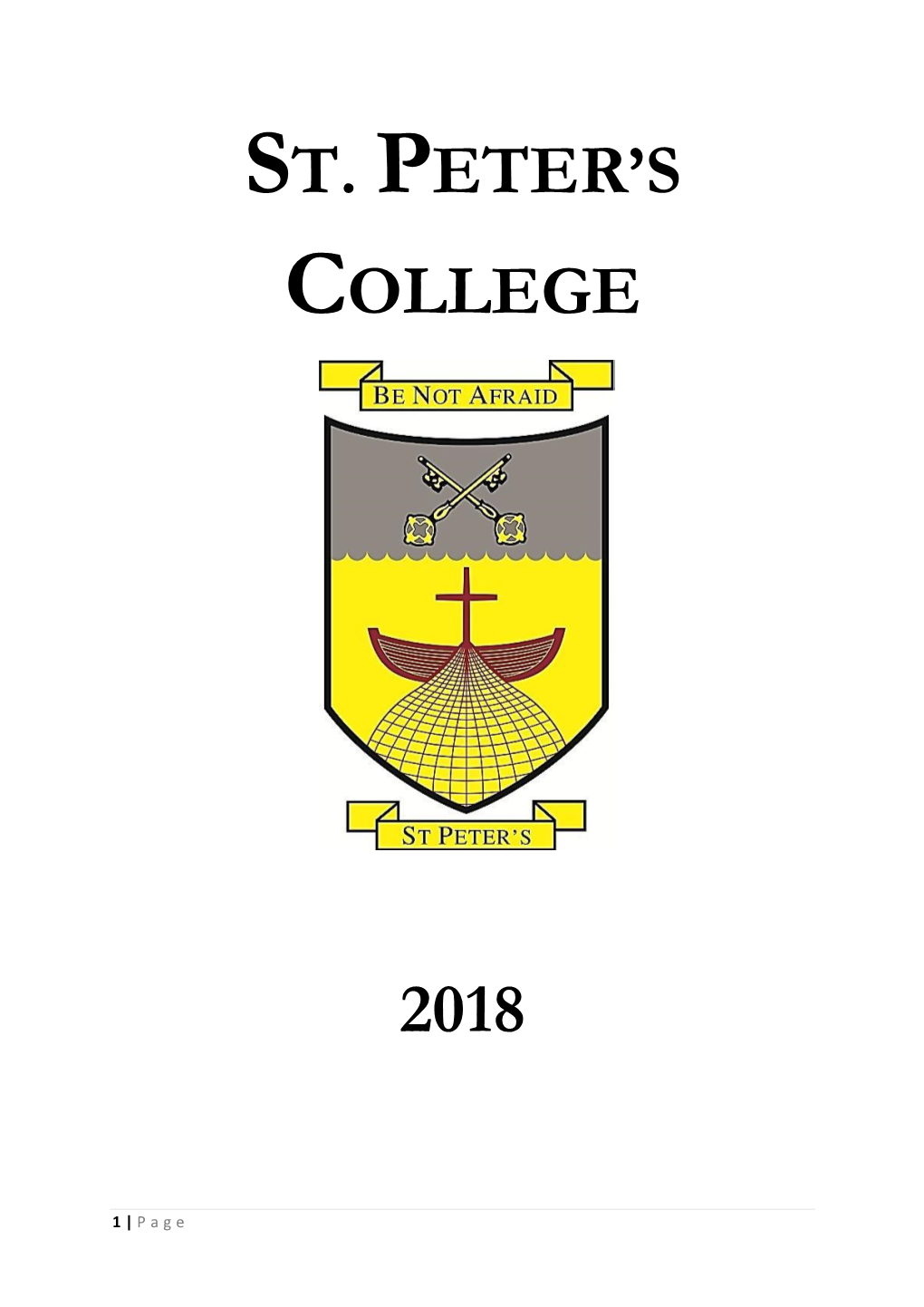 St. Peter's College 2018