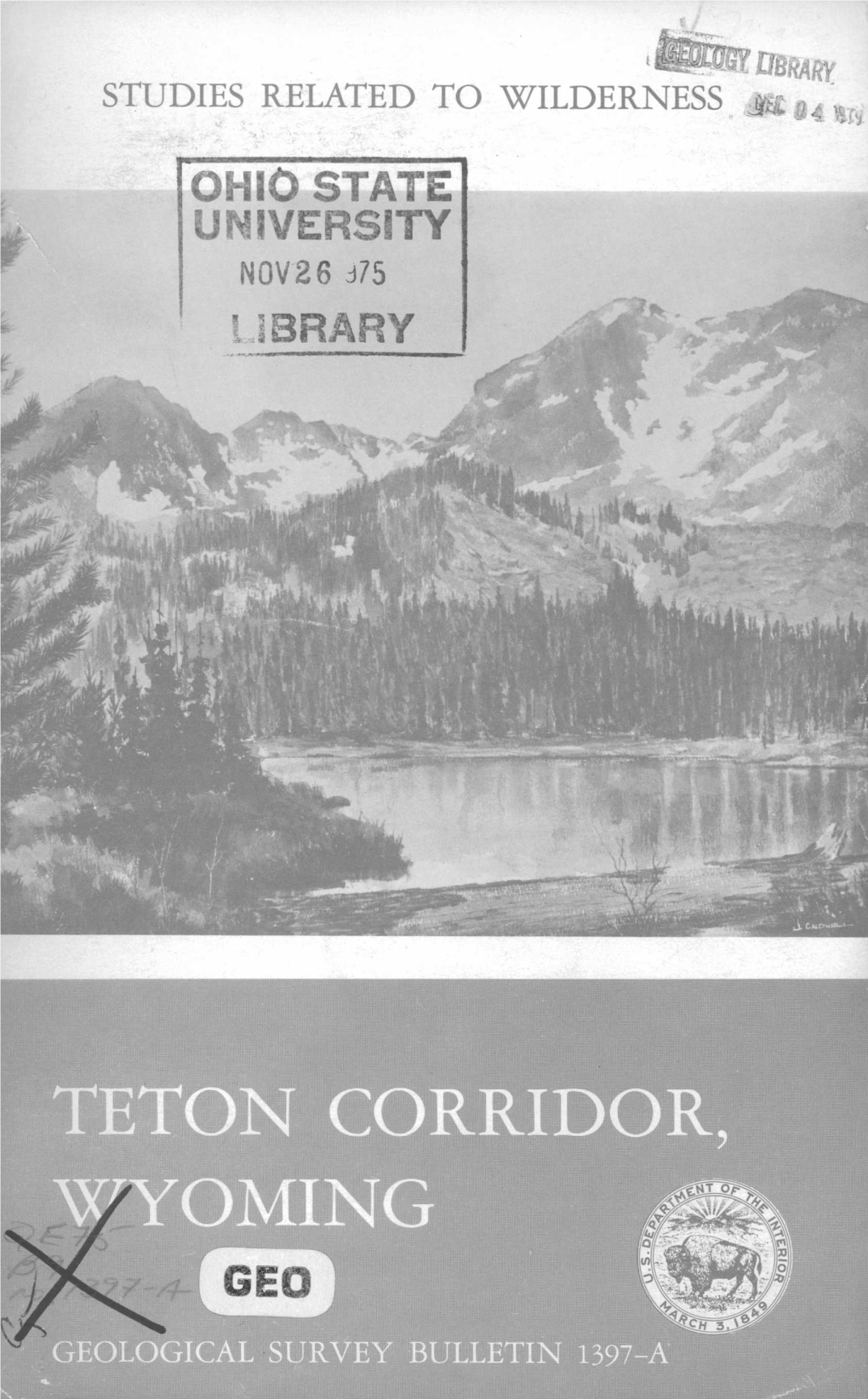 Teton Corridor, Yoming Geo