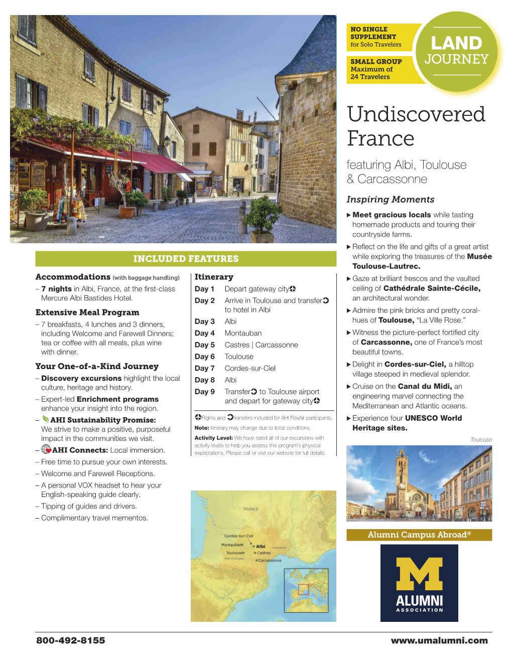 Undiscovered France Featuring Albi, Toulouse & Carcassonne