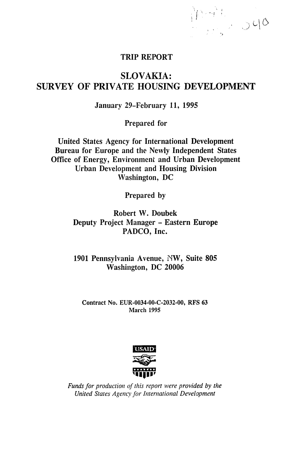Slovakia: Survey of Private Housing Development