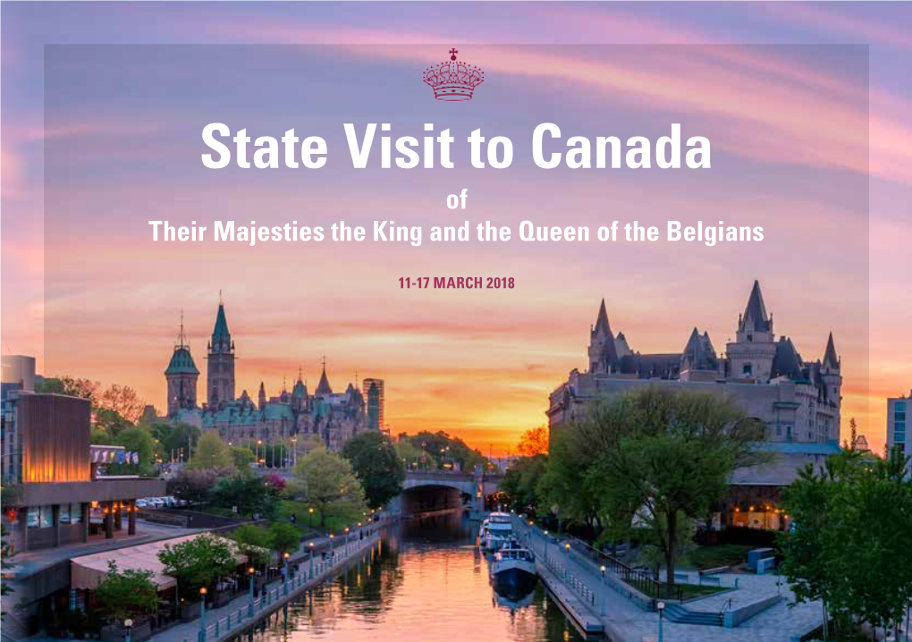 State Visit to Canada of Their Majesties the King and the Queen of the Belgians