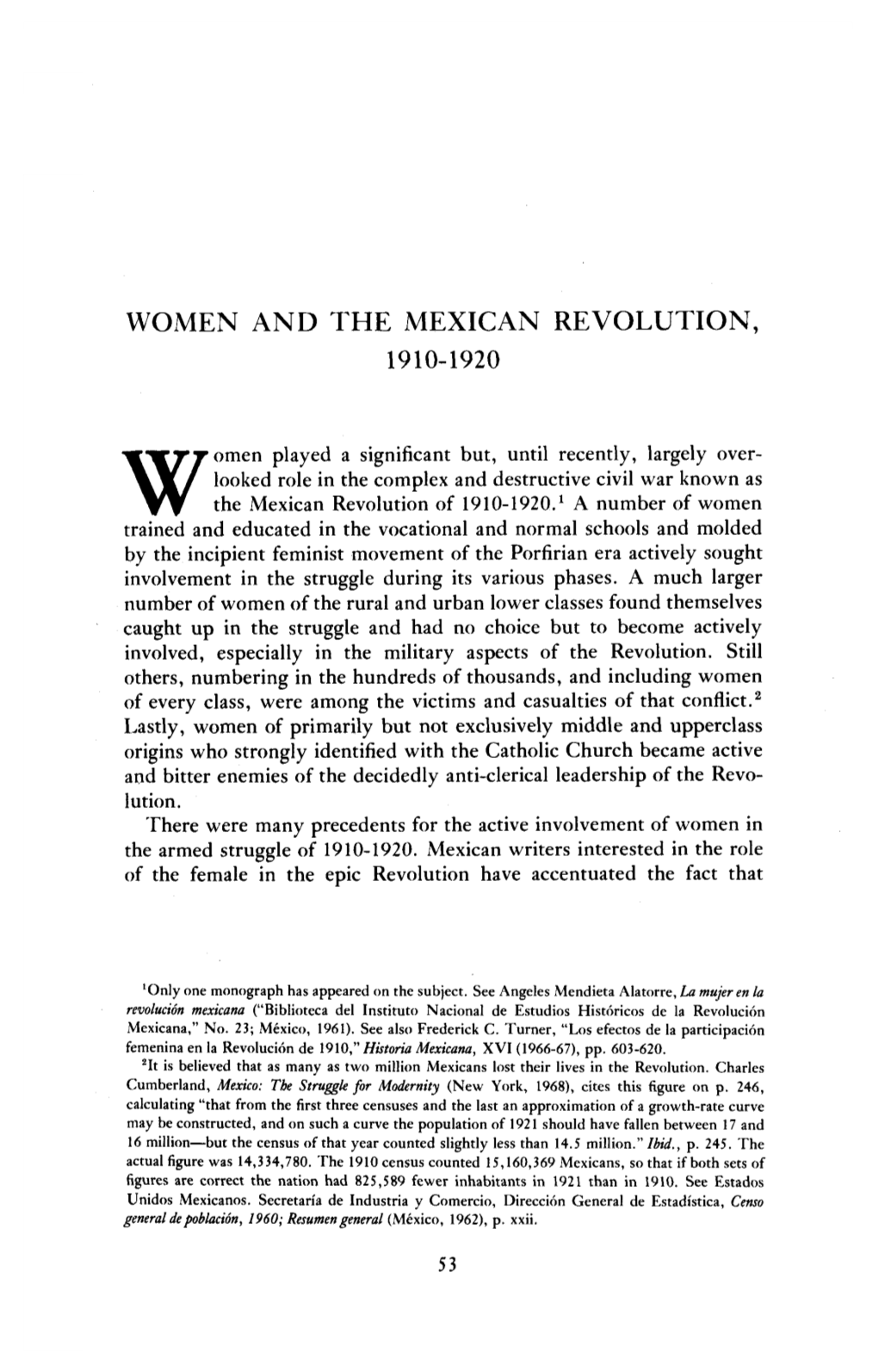 Women and the Mexican Revolution, 1910-1920