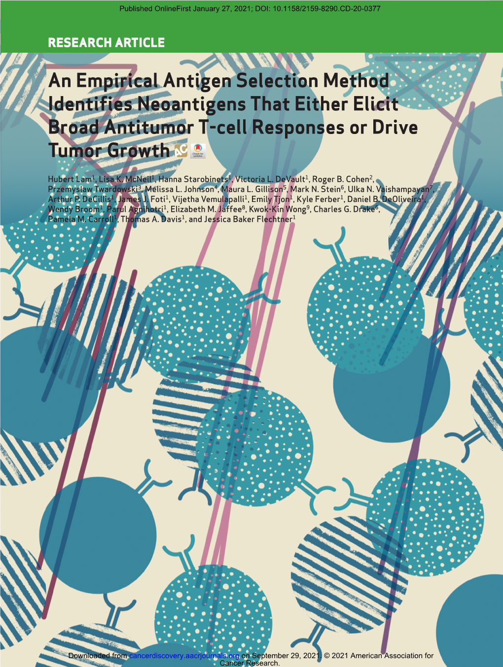 An Empirical Antigen Selection Method Identifies Neoantigens That Either Elicit Broad Antitumor T-Cell Responses Or Drive Tumor Growth