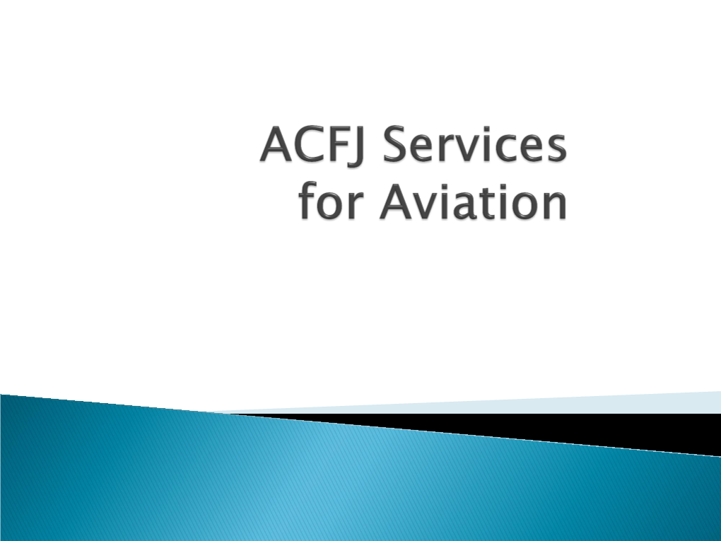 ACFJ Services for Aviation